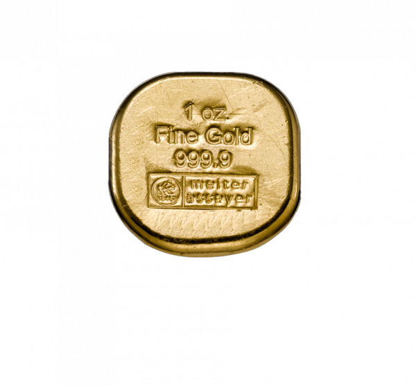 1 oz Gold Gußbarren Heimerle & Meule – Bild 2