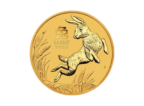1/10 oz Gold Lunar III Hase 2023