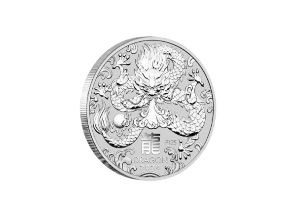 1 oz Silber Lunar III Drache 2024 – Bild 2