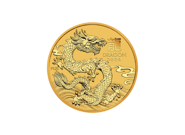 1/10 oz Gold Lunar III Drache 2024