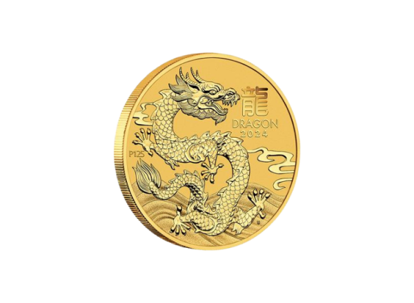 1/2 oz Gold Lunar III Drache 2024 – Bild 2