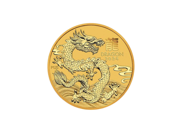1/2 oz Gold Lunar III Drache 2024