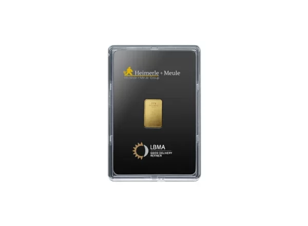 2,5 g Heimerle & Meule Goldbarren