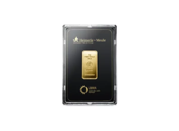 5 g Heimerle & Meule Goldbarren – Bild 2