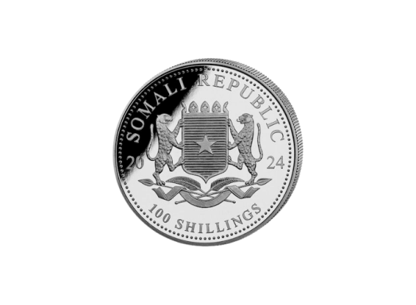 1 oz Silber Somalia African Wildlife Leopard - 2024 – Bild 2