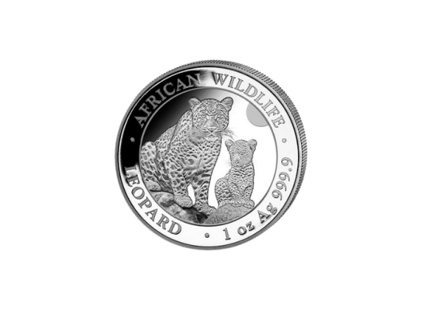 1 oz Silber Somalia African Wildlife Leopard - 2024