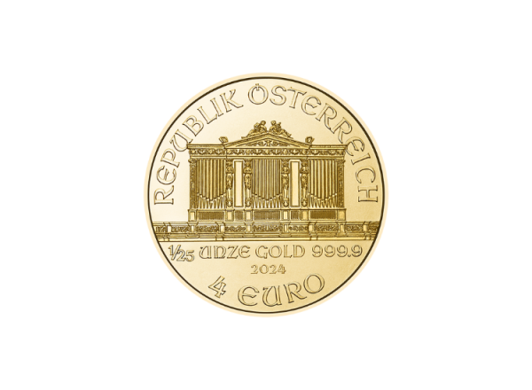 1/25 oz Gold Wiener Philarmoniker – Bild 2